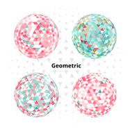 Geometric circle colorful use for abstract artwork Vector illustration N2