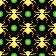 Halloween Spiders Seamless Pattern