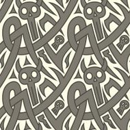 Halloween Skull Seamless Pattern N2