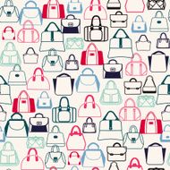 pattern of Bags Silhouettes in a variety shapes