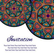 invitation mandala card N23