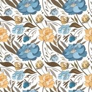 Autumn Vector Floral Pattern