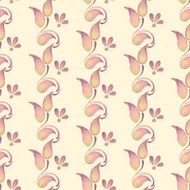 Abstract watercolor branch 2 Floral pattern Seamless vector background 7