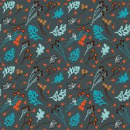Cute seamless pattern in vector made of flowers N2