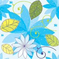 Seamless Springtime Floral Flower Illustration