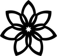 Ornaments Leaf Flower Silhouette N6