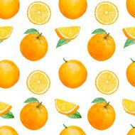 Orange seamless pattern N3