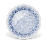 Christmas decorative plate with round lace pattern N4