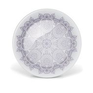 Christmas decorative plate with round lace pattern N7