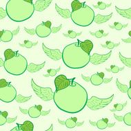Seamless winged apples