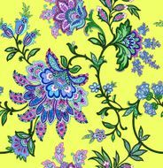 Seamless Pattern with floral ornament N66