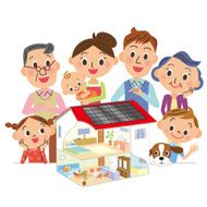 I see a layout in three-generation family