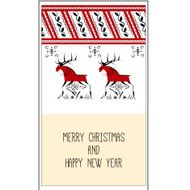 Deer christmas template