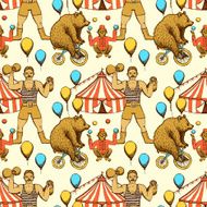 Sketch circles seamless pattern N2