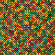 background abstract mosaic of the pixel tiles colorful squares N2