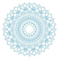 Mandala Round Ornament Pattern N17