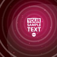 Pink background with circle and stars Vector illustration for y