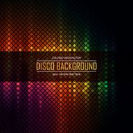 Colorful disco lighten background Vector illustration