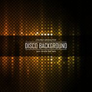 Golden disco lighten background Vector illustration