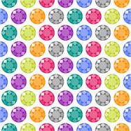 Cartoon gems seamless pattern N2