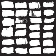 Big Set of brushes ink design elements Hand-drawn with watercolor