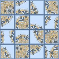 Seamless tiles with hand drawn ornament N2