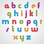 Modern style vector font