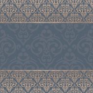 Vector seamless baroque damask luxury background N9