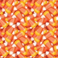 Halloween Candy Corn Seamless Pattern