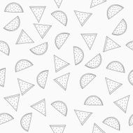 Seamless grey pattern with watermelons Pattern of watermelons