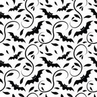 Halloween Bat Seamless Pattern
