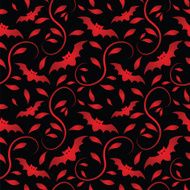 Halloween Bat Seamless Pattern N2