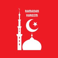 Ramadan Kareem - vector concept illustration sign