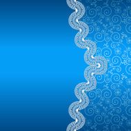 white lace with flowers and shade