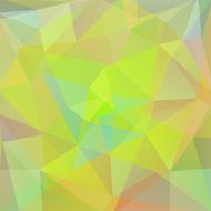 abstract background consisting of green orange triangles vector illustration