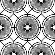 Black and white geometric seamless pattern N133