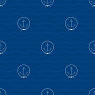 Seamless Pattern with Anchor