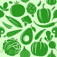 Vegetables seamless pattern N17