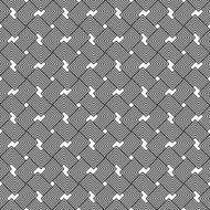 Black and white geometric seamless pattern N139