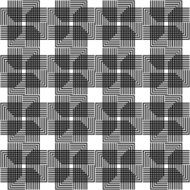 Black and white geometric seamless pattern N140