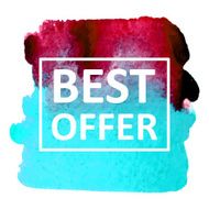 Vector watercolor N209