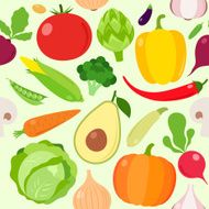 Vegetables seamless pattern N19