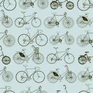 Seamless bicycles pattern Stylish sporty print