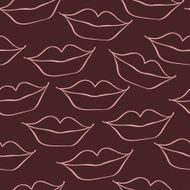 pattern with lips in a smile N2