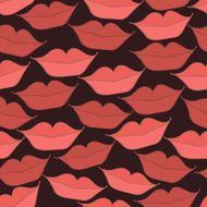 pattern with lips in a smile N5