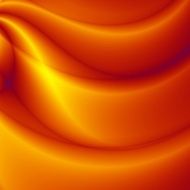 Wave orange silky abstract sunny backdrop