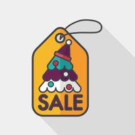 Christmas sale flat icon with long shadow eps10 N5