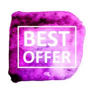 Vector watercolor N236