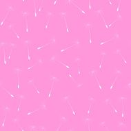 Abstract Dandelion Seed Seamless Pattern Background Vector Illus