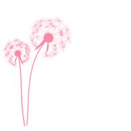 Abstract Dandelion Background Vector Illustration